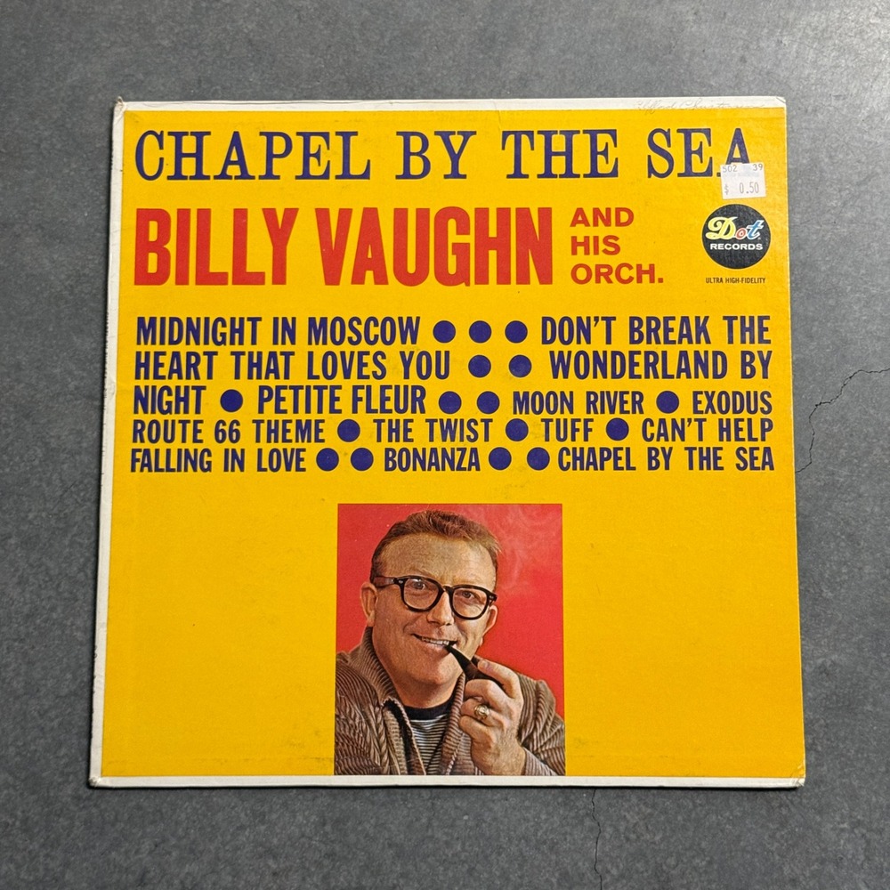 Billy Vaughn Chapel By The Sea Vinyl LP Dot Records DLP 3424 Mono Orchestra